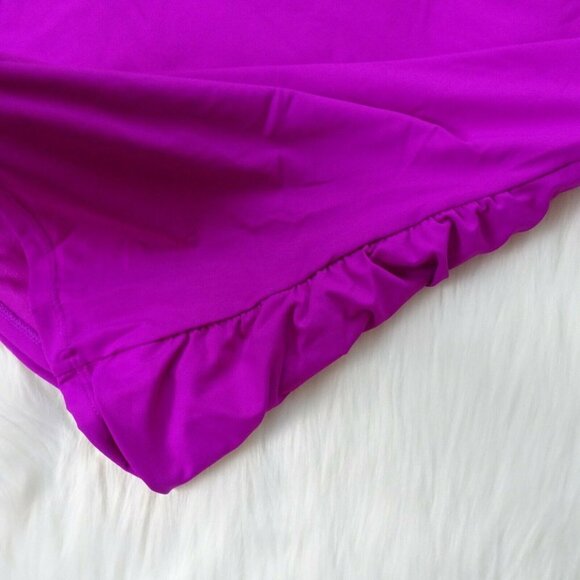 NWT Apt 9 Off-Shoulder Ruffle Tankini Top Swimsuit Convertible Strap S - Picture 9 of 10